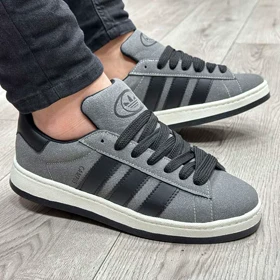 کفش و کتانی مردانه مدل ADIDAS_CAMPUS آدیداس کامپوس رنگ طوسی مشکی
