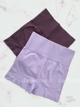 شورتک ورزشی کوتاه سیملس کمر گنی پشت چروک