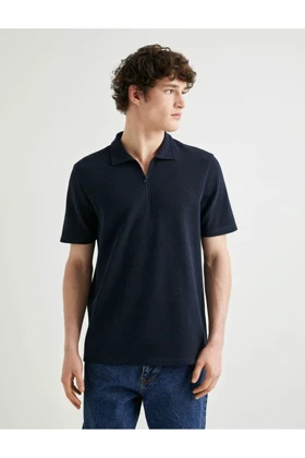 تیشرت یقه پولو مردانه اورجینال کوتون koton