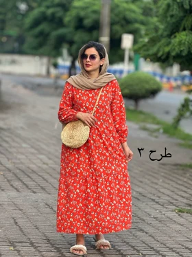 پیراهن مانتویی تبسم