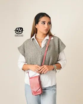 کیف زیپ‌دار چرم