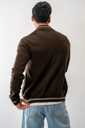 سویشرت بافت یقه خلبانی مردانه