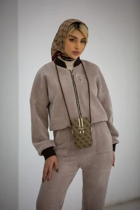 بامبر زنانه طرح YSL (کالباسی)