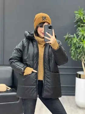 کاپشن آستین زیپ