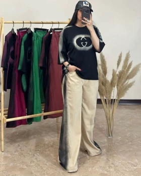 ست تیشرت شلوار آنلی