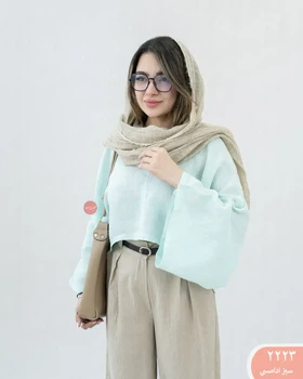 شومیز لینن کیمونو 2223