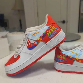 کفش اسپرت کاستوم کتانی نایک nike ایرفورس air force کد 88286