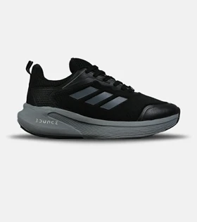 کفش کتانی مردانه و زنانه مشکی طوسی ADIDAS BOUNCE مدل 8586