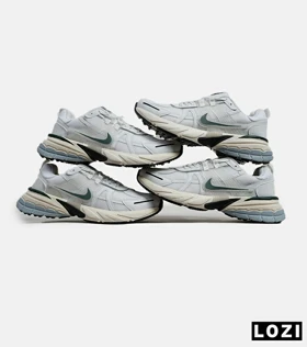 کفش کتانی مردانه و زنانه سفید کرم سبز Nike cushlon
