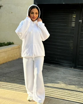 ست هودی شلوار فیتیله 6829