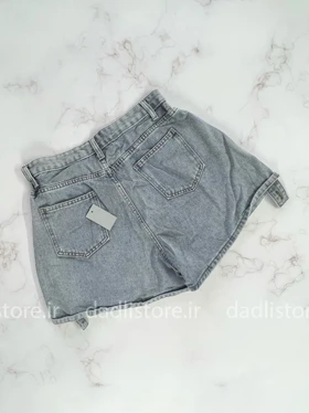 شورتک کوتاه جین پاچه بند دار آزاد