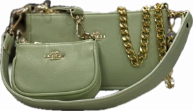 کیف دوقلو زنانه مدل تییونا TWINA شیک و جادار طرح Coach مشکی کد 98