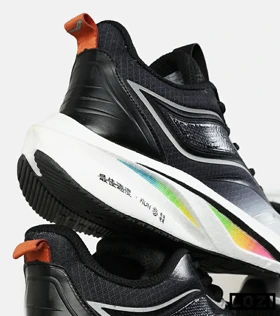 کفش کتانی مشکی خاکستری Saucony Ride Review v.2
