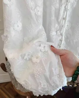 شومیز گل برجسته وارداتی