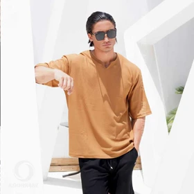 تیشرت مردانه یقه کوبایی