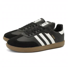 کفش کتانی مردانه مدل samba - 0048_black_White
