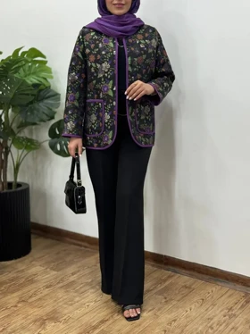 مانتو کتی ژاکارد گلیا (ارسال رایگان)