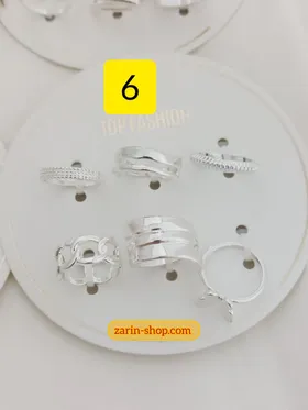 پک 6تایی انگشتر مینیمال زنانه