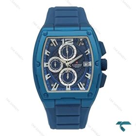 ساعت مردانه ناوی فورس NF8050 مردانه آبی کربنی NaviForce-7718-G