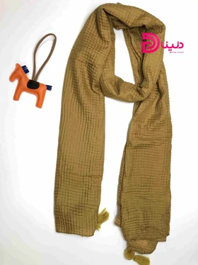 شال پلیسه وارداتی مربعی نخی
