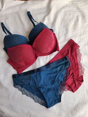 ست شورت و سوتین جکدار فنردار اروپایی کد: 5078