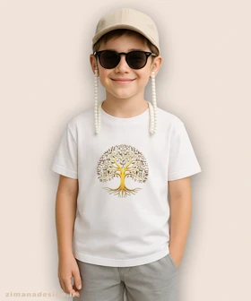 تیشرت بچگانه طرح درخت زندگی کد 958