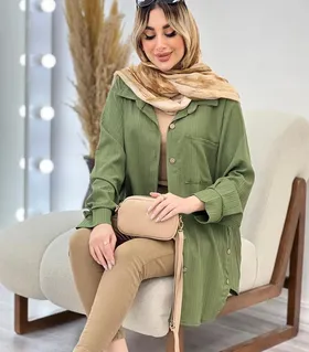 مانتو ایوا بغل دکمه