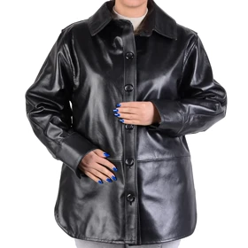 مانتو چرم زنانه 4600