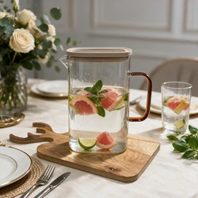 پارچ مستطیلی دسته عسلی DELI