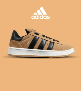 کفش کتانی مردانه و زنانه قهوه ای مشکی ADIDAS Campus مدل 6484