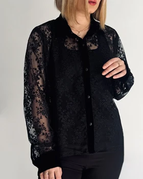 شومیز Lidia (مشکی)