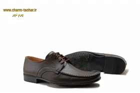 کفش کالج بندی مردانه چرم طبیعی bl193