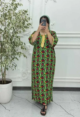 پیراهن ساحلی گلریز کتیبه طلایی 4163