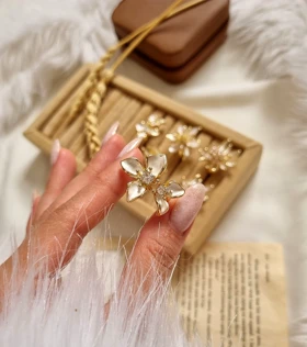 انگشتر میناکاری گل A5