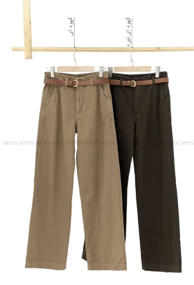 شلوار جین وایدکمربندی@کد1004233