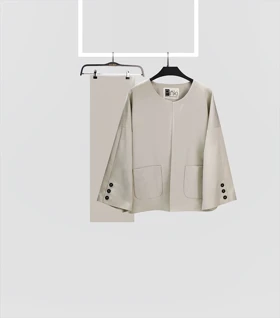 بارانی شال دار Pinki 1300 در چهار رنگ (استخوانی)