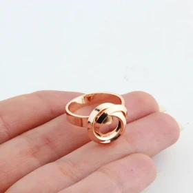 انگشتر دخترانه طرح گل پیچی