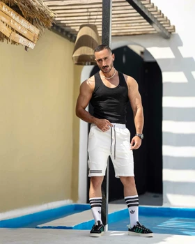 شلوارک بگ ورزشی ADIDAS سفید