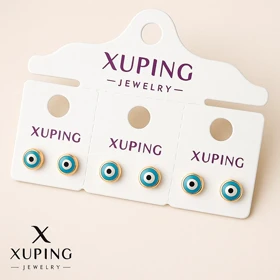 گوشواره ژوپینگ طرح چشم نظر مینیمال