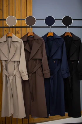 مانتو پرادا ژیله دار ماکسی