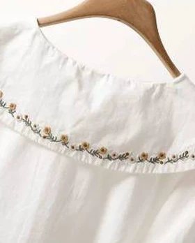 شومیز یقه گلدوزی