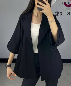 مانتو کتی زنانه پشت پیله لینن