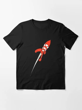 تیشرت تن تن | تیشرت Tintin طرح moon rocket Essential کد 109214