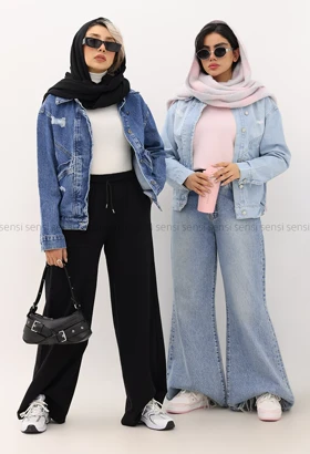 کت جین بغل کش کد1005102