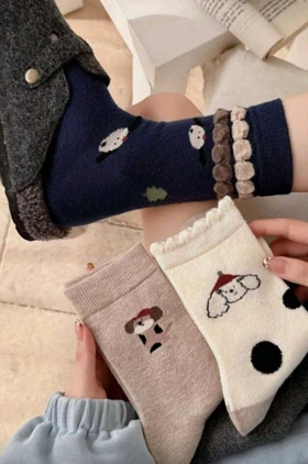 جوراب ساق‌دار ترکیبی سگ کد 1848