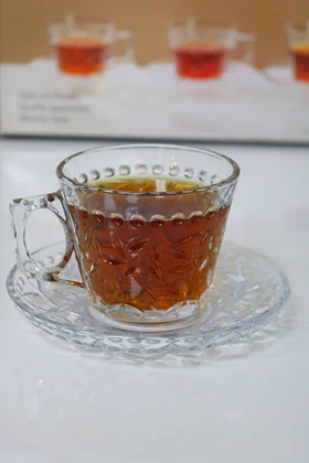 ست فنجان و نعلبکی چای خوری طرحدار