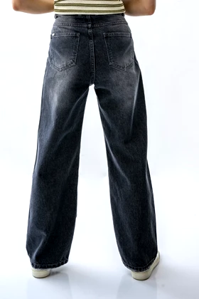 شلوار جین نیم بگ زنانه