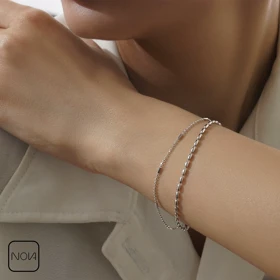 دستبند نقره کد 351245