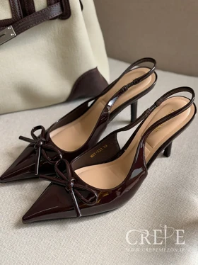 کفش ورنی پاپیونی پاشنه 8/5 سانت