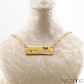 گردنبند زنانه طرح ایران (خانه) 50030